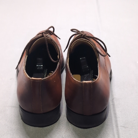 Magnanni Mens Brown Leather Oxfords Sleek Silhouette Square‎ Toe Size 8.5 M main image 6